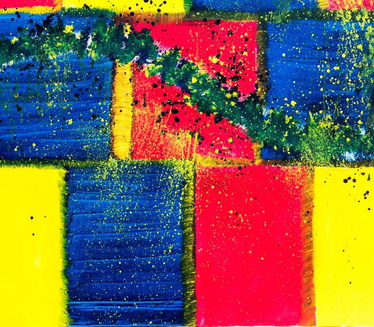 Original Abstract Expressionism Abstract Painting by Alex Chyrkin