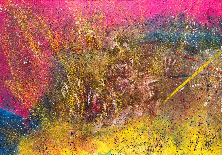 Original Abstract Expressionism Abstract Painting by Alex Chyrkin