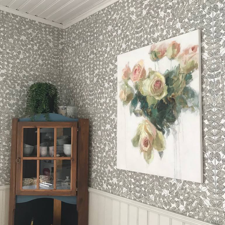 Original Impressionism Floral Painting by Heidi Hjort