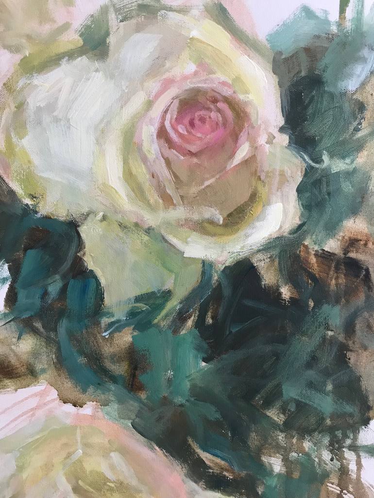 Original Impressionism Floral Painting by Heidi Hjort