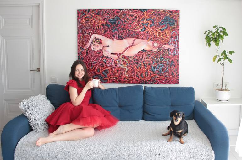 Original Contemporary Nude Painting by Tetiana Bogdanova