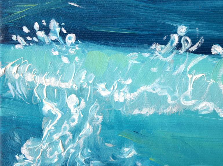 Original Expressionism Beach Painting by Tetiana Bogdanova