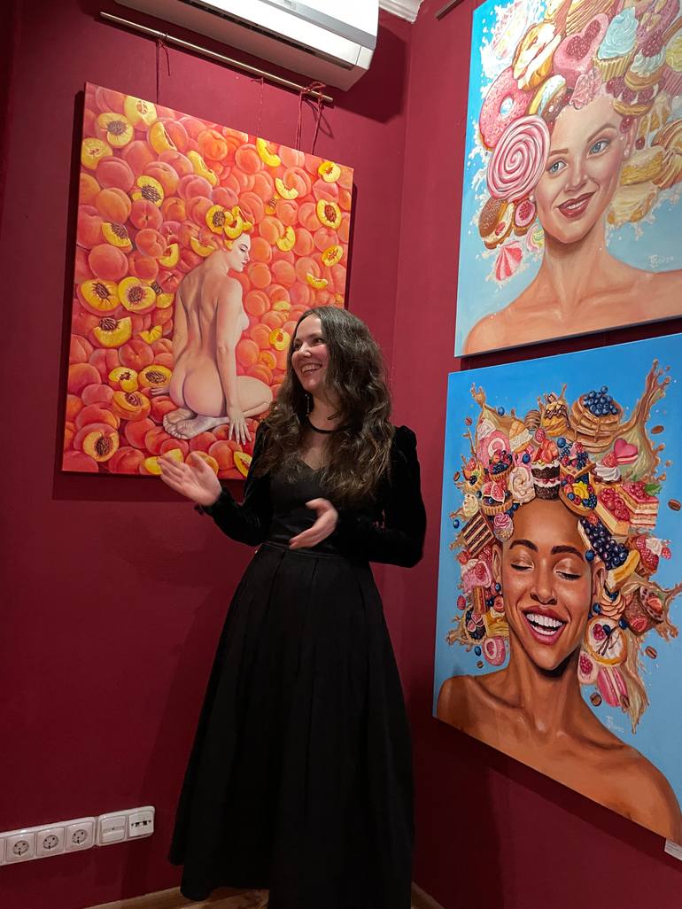 Original Art Deco Women Painting by Tetiana Bogdanova