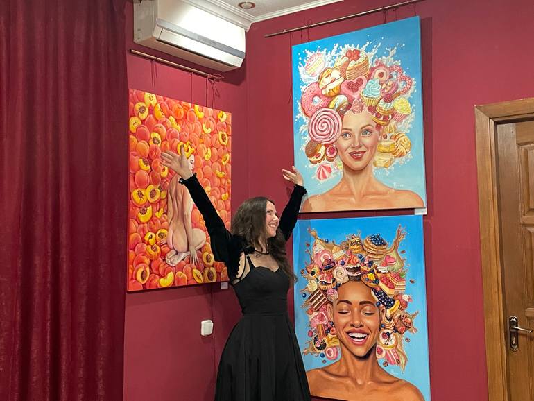 Original Surrealism Women Painting by Tetiana Bogdanova