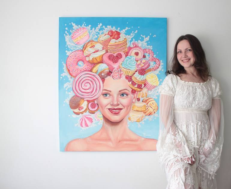 Original Surrealism Women Painting by Tetiana Bogdanova