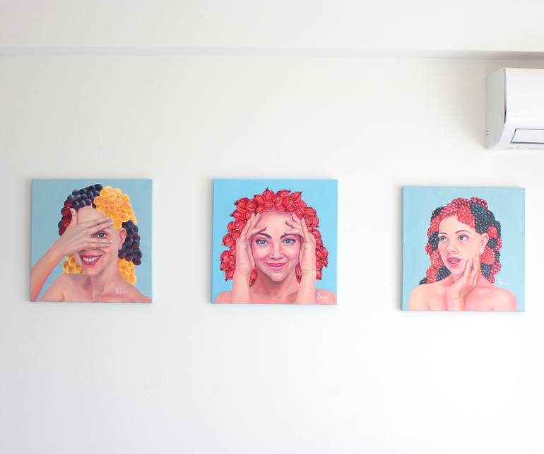 Original Surrealism People Painting by Tetiana Bogdanova