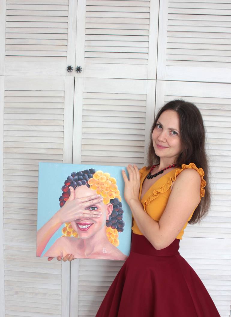 Original Surrealism People Painting by Tetiana Bogdanova