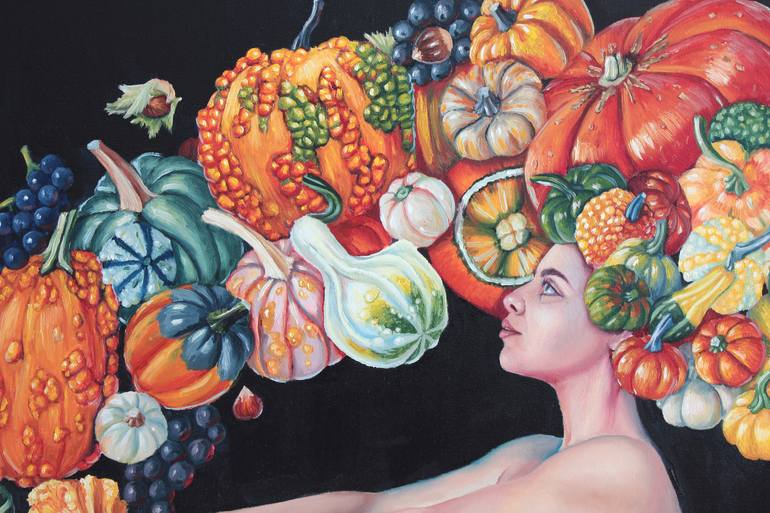 Original Surrealism Body Painting by Tetiana Bogdanova