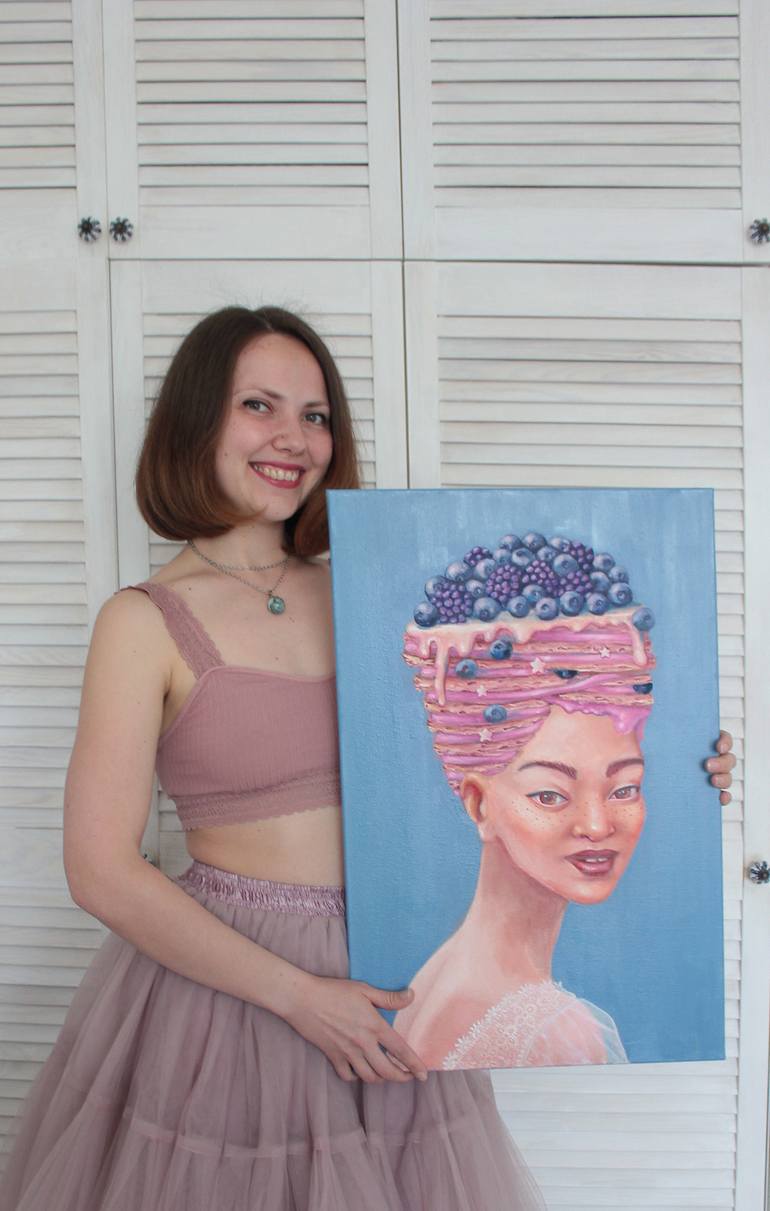 Original Art Deco Fantasy Painting by Tetiana Bogdanova