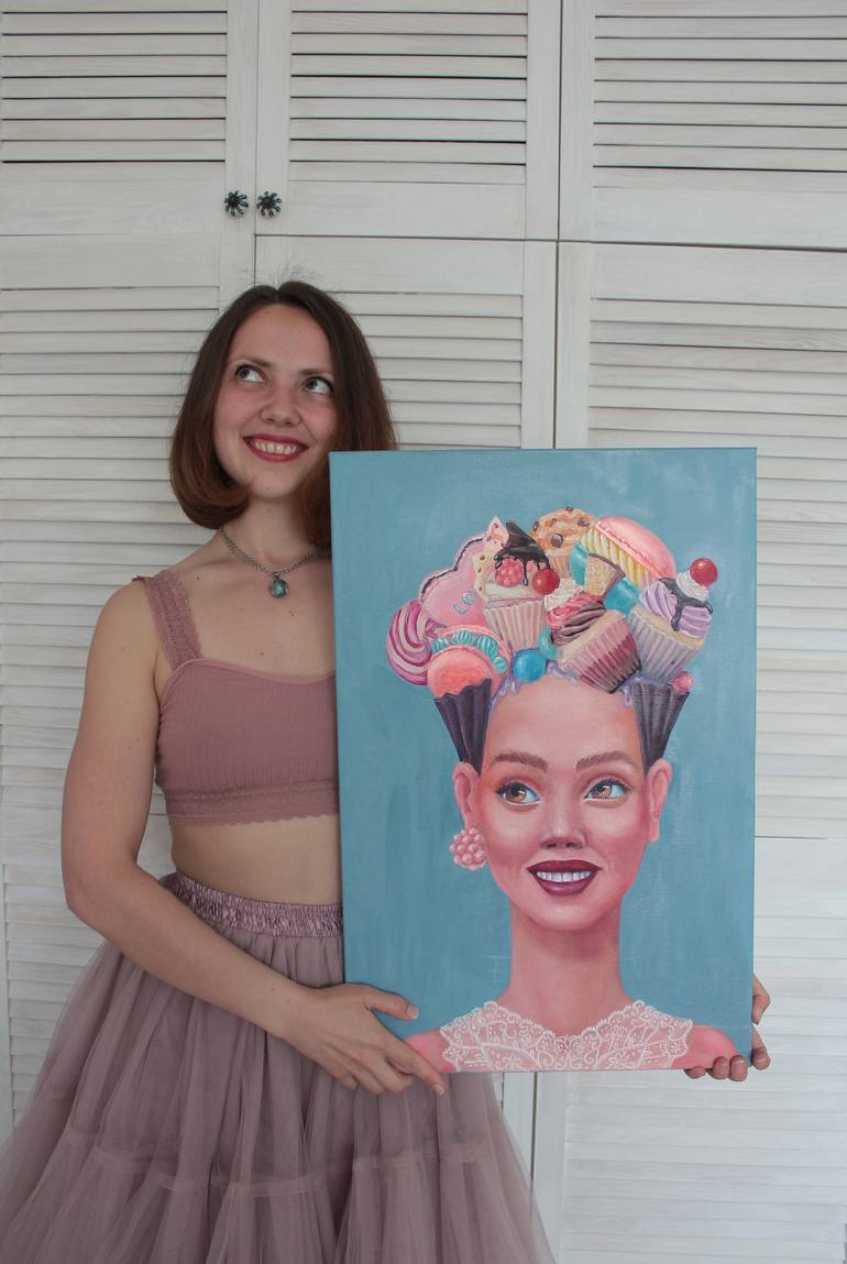 Original Art Deco People Painting by Tetiana Bogdanova