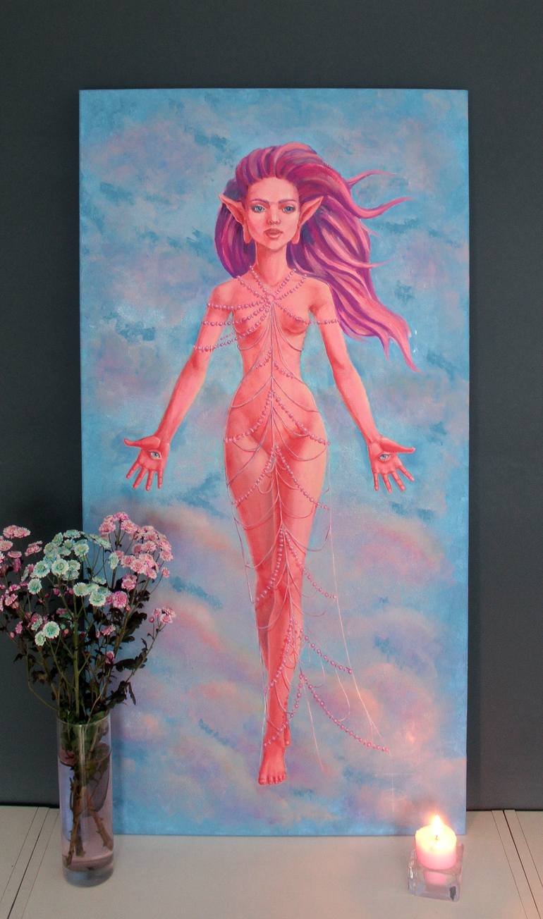 Original Conceptual Nude Painting by Tetiana Bogdanova