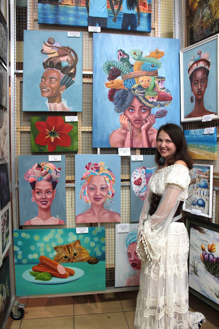 Original Figurative People Painting by Tetiana Bogdanova