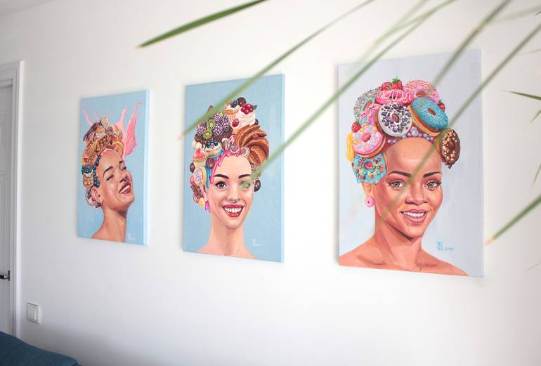 Original Art Deco People Painting by Tetiana Bogdanova