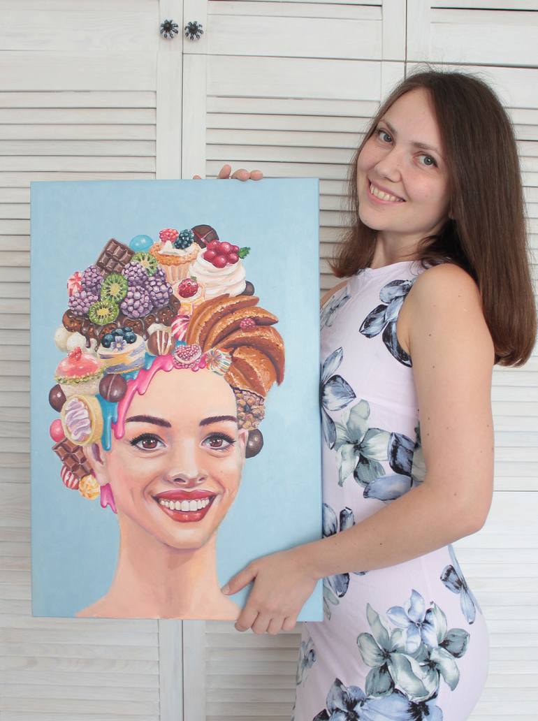 Original Art Deco People Painting by Tetiana Bogdanova