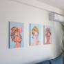 Painting in the interior with other paintings