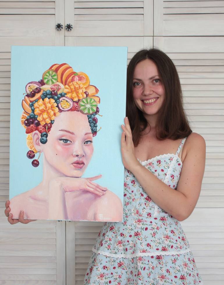 Original Realism Portrait Painting by Tetiana Bogdanova