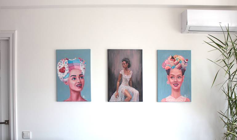 Original Art Deco Women Painting by Tetiana Bogdanova