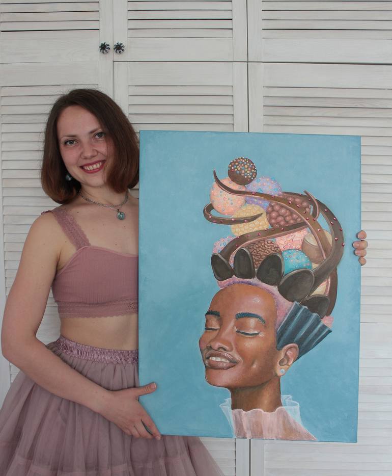 Original Art Deco People Painting by Tetiana Bogdanova
