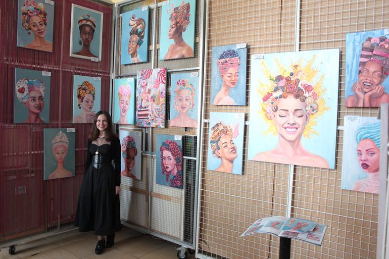 Original Conceptual People Painting by Tetiana Bogdanova