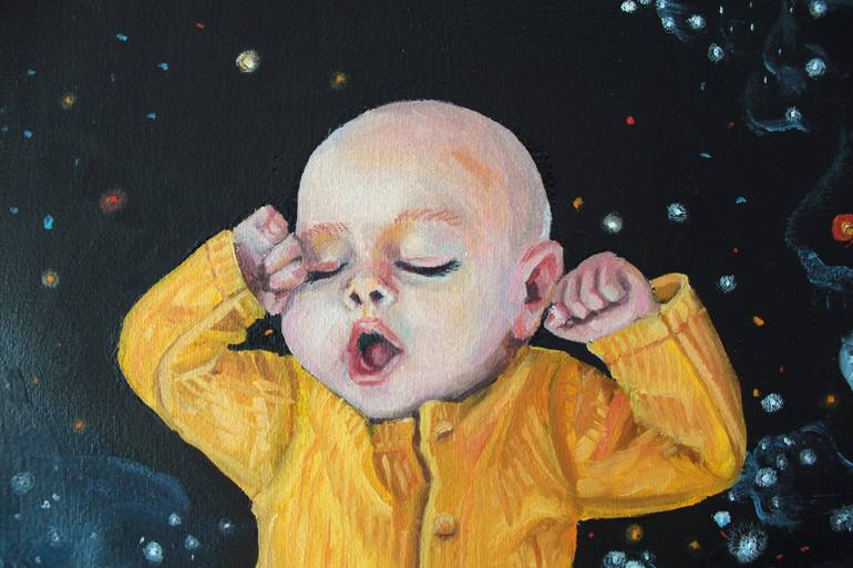 Original Fine Art Children Painting by Tetiana Bogdanova