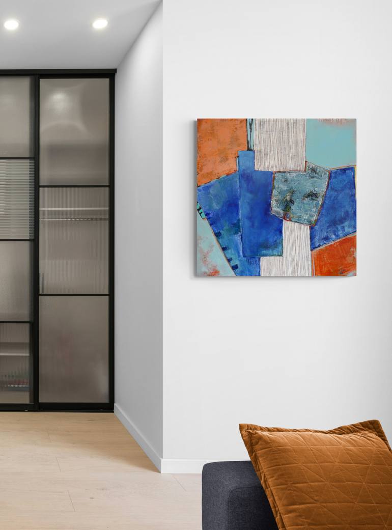 Original Abstract Expressionism Abstract Painting by Cecile Valle