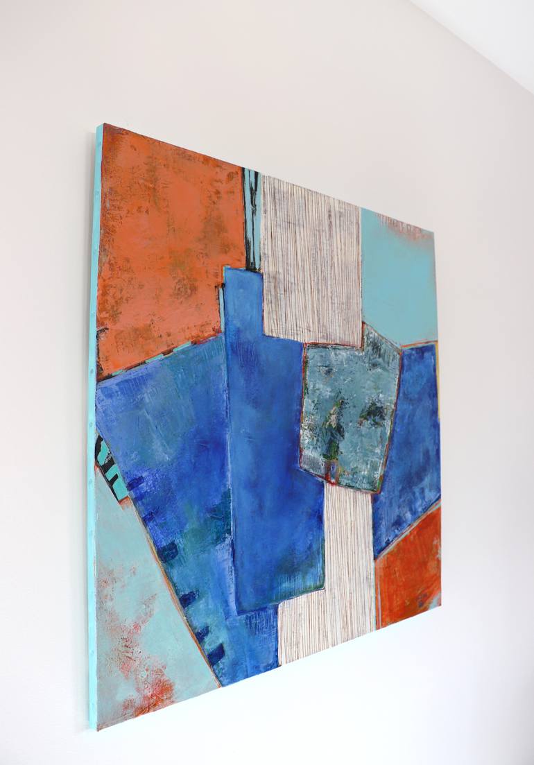 Original Abstract Expressionism Abstract Painting by Cecile Valle