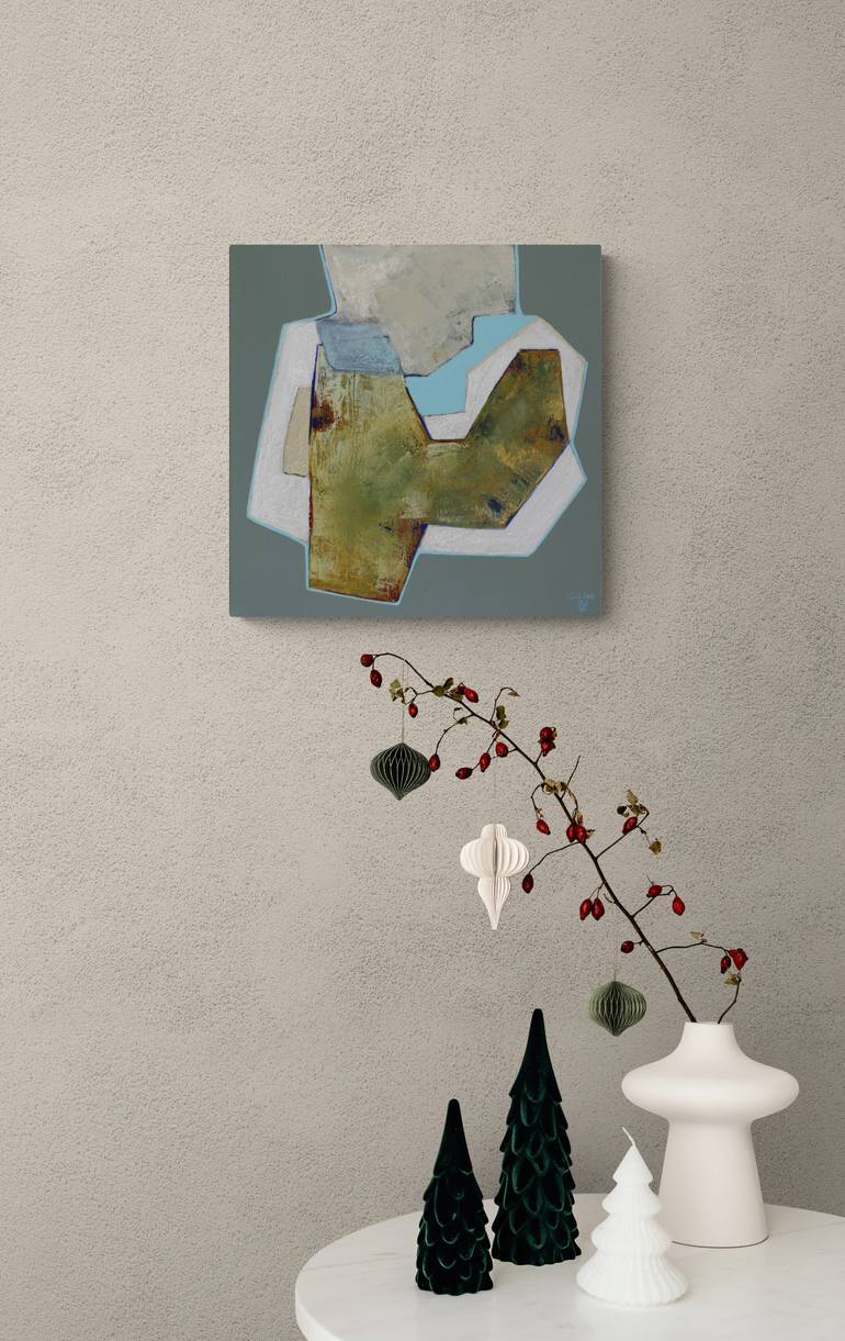 Original Abstract Expressionism Abstract Painting by Cecile Valle