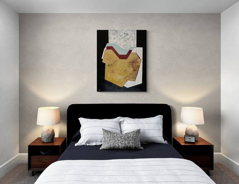Original Geometric Abstract Painting by Cecile Valle