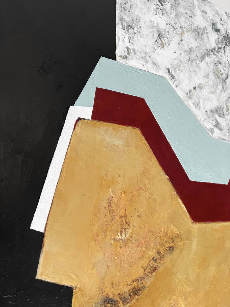 Original Geometric Abstract Painting by Cecile Valle