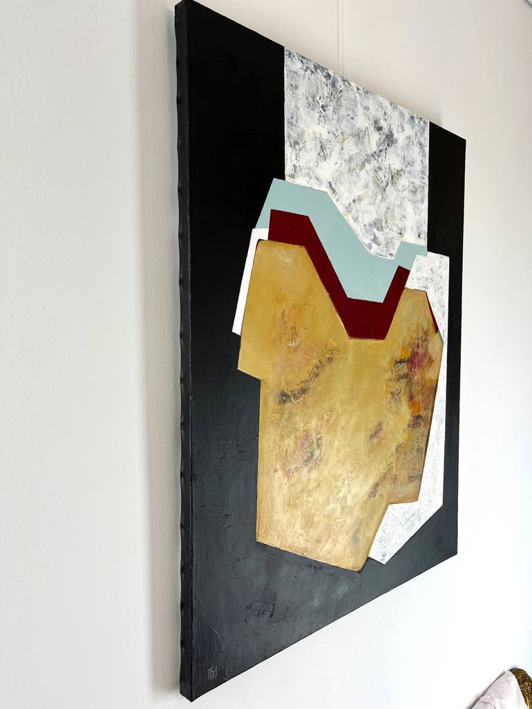 Original Geometric Abstract Painting by Cecile Valle
