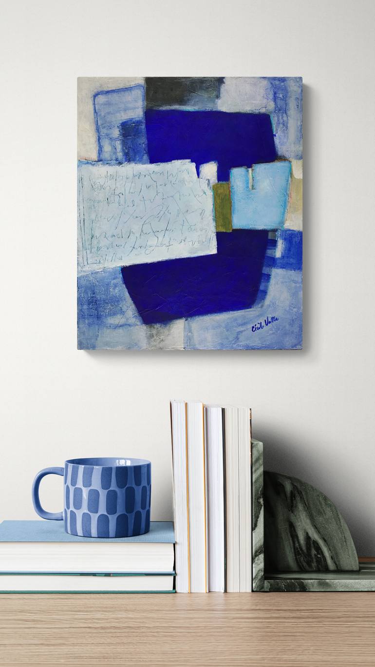Original Minimalism Abstract Painting by Cecile Valle