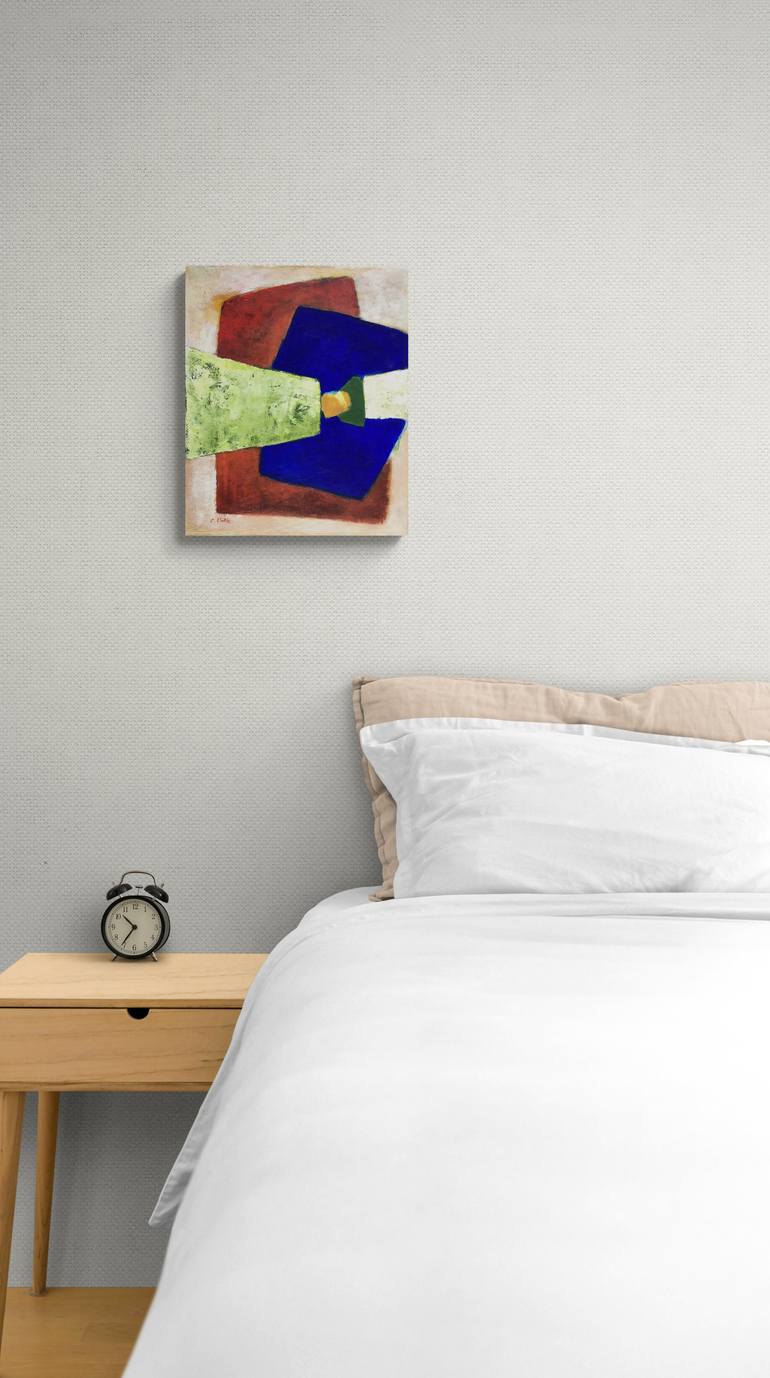 Original Cubism Abstract Painting by Cecile Valle