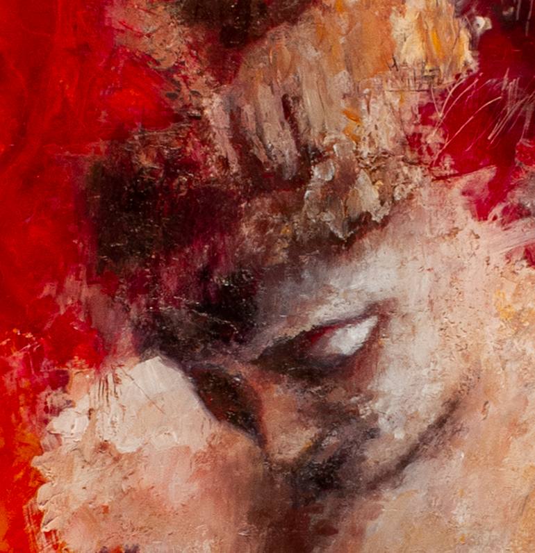 Original Abstract Expressionism Nude Painting by Joseph Christiana