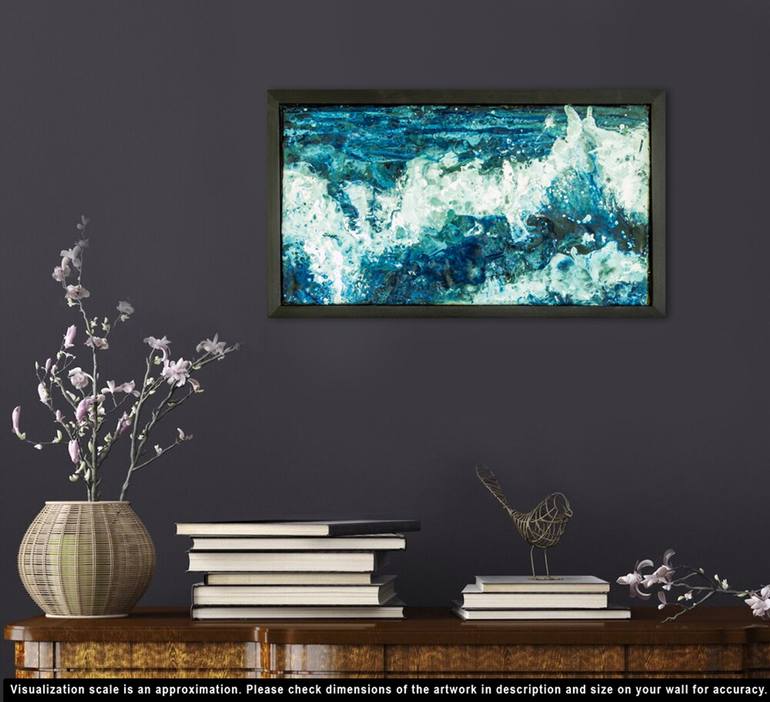 Original Abstract Expressionism Seascape Painting by Joseph Christiana