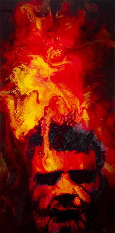 Original Abstract Expressionism People Paintings by Joseph Christiana
