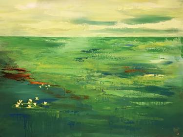 Original Abstract Landscape Paintings by Birthe Ostermann