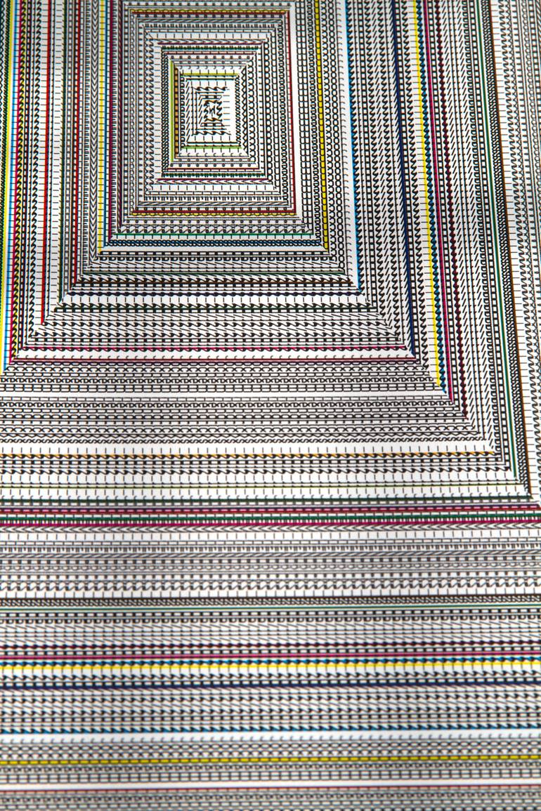 Original Conceptual Geometric Printmaking by Walter Van Rijn
