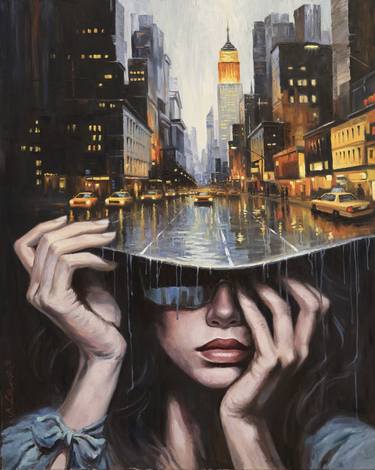 Original Figurative Fantasy Painting by Baiba Limane