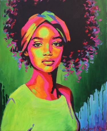 Print of Portraiture Portrait Paintings by Baiba Limane