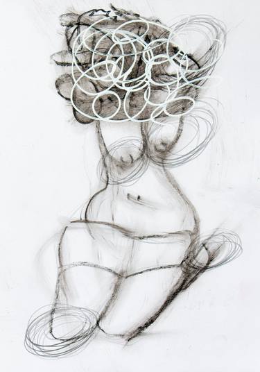 Original Figurative Nude Drawings by Cass Stoddart
