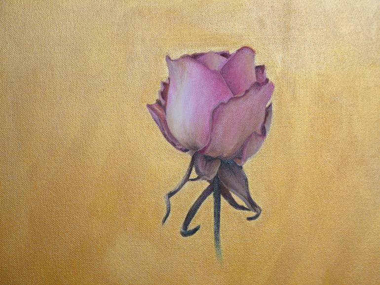 Original Art Deco Floral Painting by Rita Magos