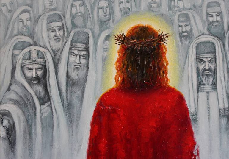 Original Conceptual Religion Painting by Kateryna Kariukova