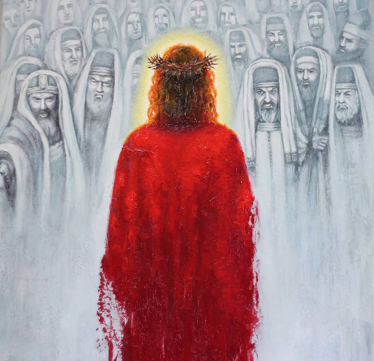 Original Conceptual Religion Painting by Kateryna Kariukova