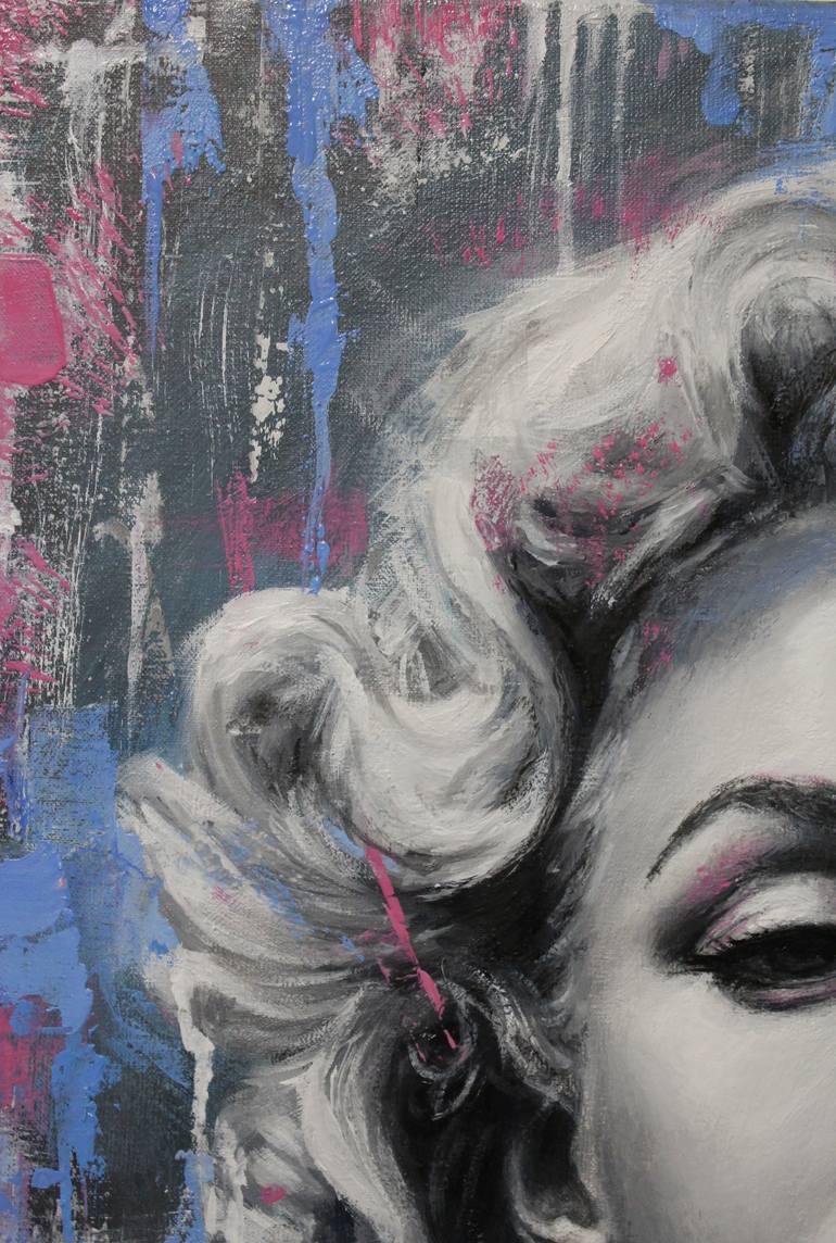 Original Expressionism Pop Culture/Celebrity Painting by Kateryna Kariukova