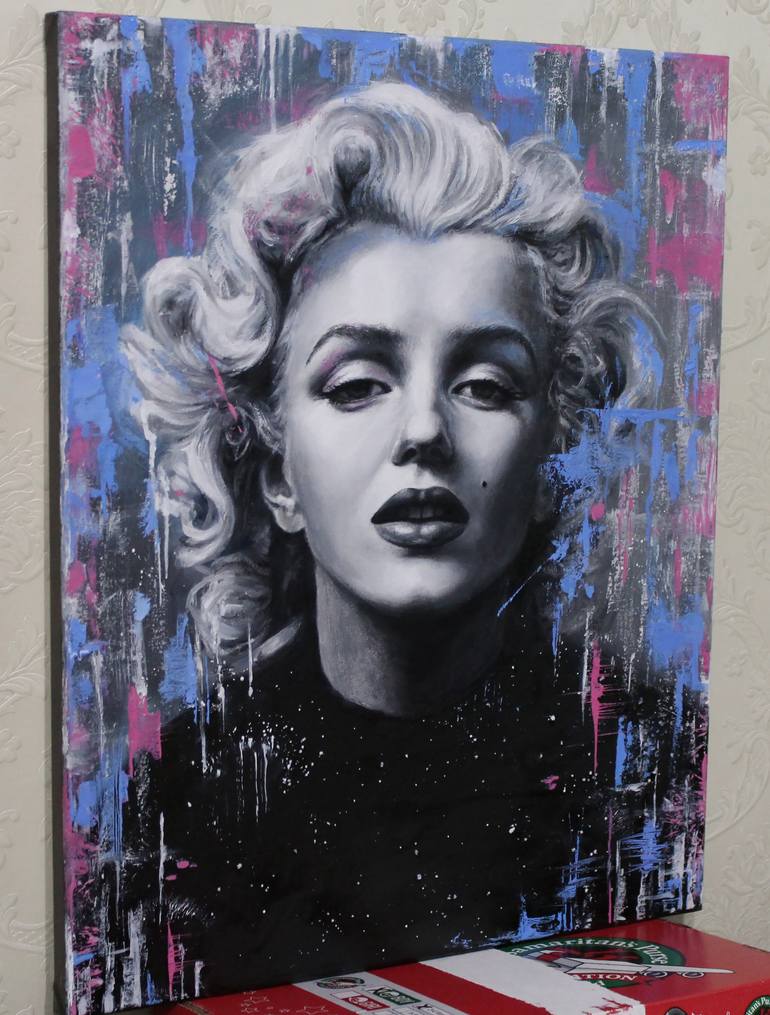 Original Expressionism Pop Culture/Celebrity Painting by Kateryna Kariukova