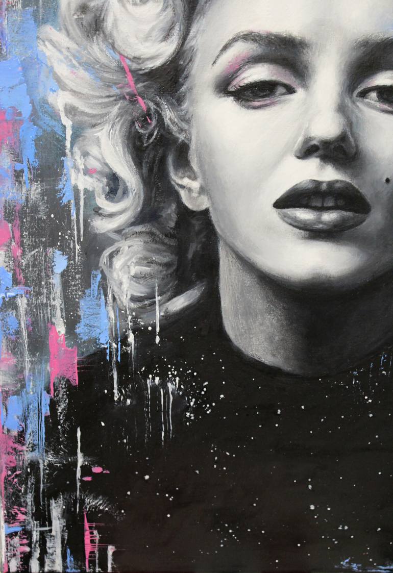 Original Expressionism Pop Culture/Celebrity Painting by Kateryna Kariukova