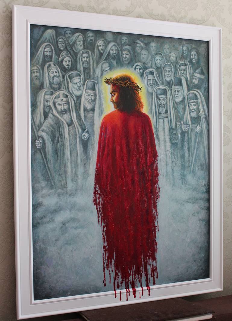 Original Conceptual Religion Painting by Kateryna Kariukova