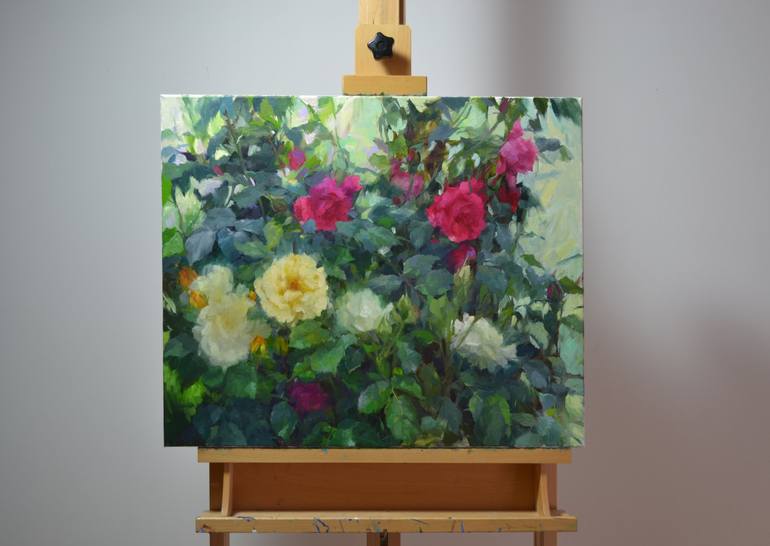 Original Realism Floral Painting by Anna Pszonka