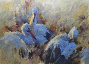 Original Impressionism Animal Paintings by Anna Pszonka