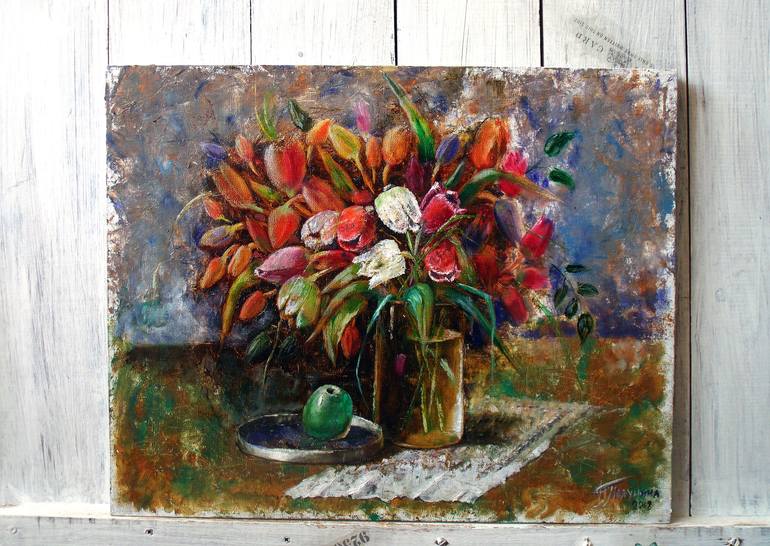 Original Impressionism Still Life Painting by Nina Polunina